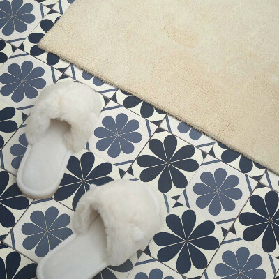 Pvc wandpaneel Bloemenpatroon op keramische tegels