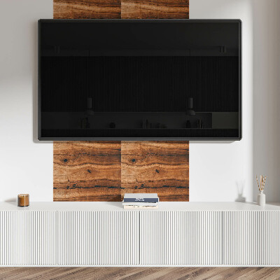 Wandbekleding vinyl Rustiek houten motief