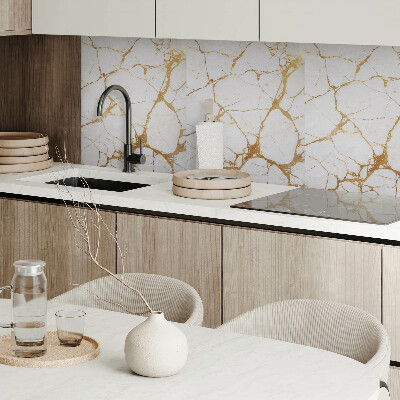 Pvc wandpaneel Elegant marmerpatroon met subtiele adering