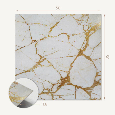 Pvc wandpaneel Elegant marmerpatroon met subtiele adering