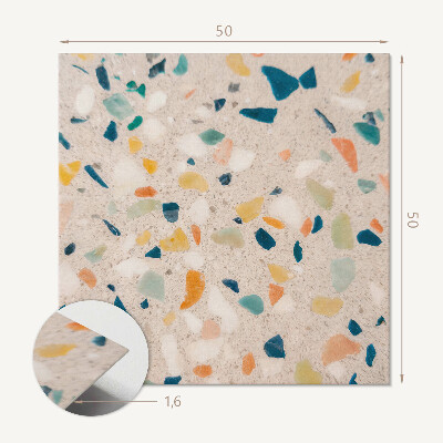 Pvc wandpaneel Mozaïek met intense kleuren