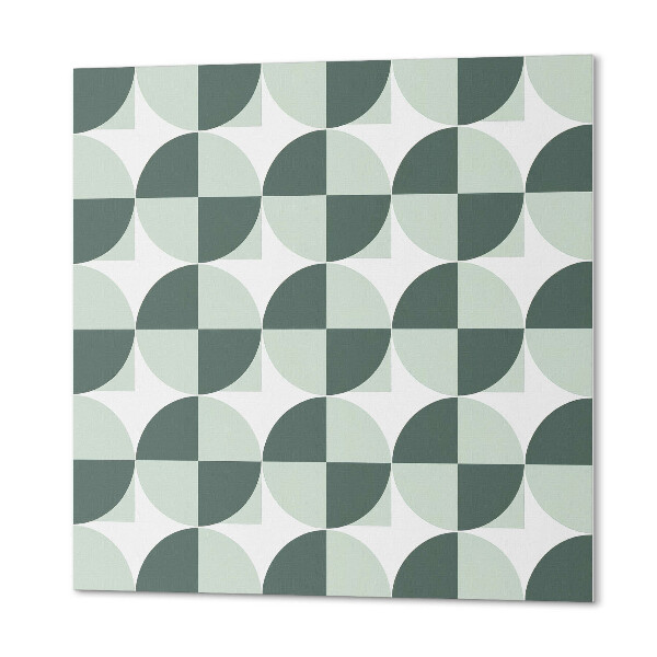 Wandbekleding vinyl Patroon met cirkels en vierkanten in geometrie