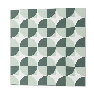 Wandbekleding vinyl Patroon met cirkels en vierkanten in geometrie