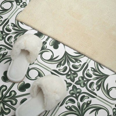 Wandbekleding vinyl Bloemmotief in tegelstijl