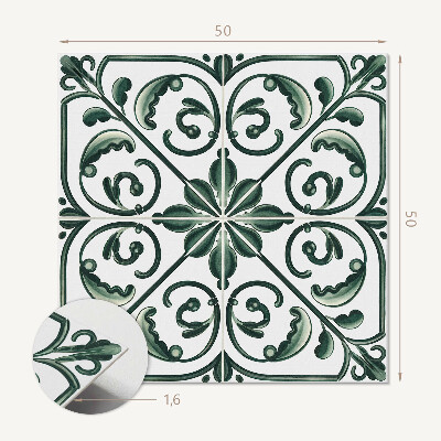 Pvc wandpaneel Decoratieve planten met ingewikkelde ornamenten