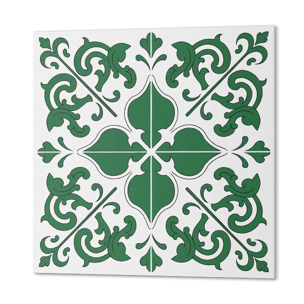 Vinyl wandbekleding Decoratieve plantenaccenten met ornamenten