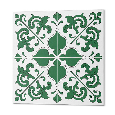 Vinyl wandbekleding Decoratieve plantenaccenten met ornamenten