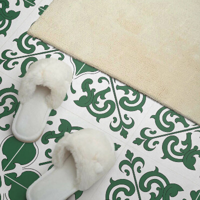 Vinyl wandbekleding Decoratieve plantenaccenten met ornamenten