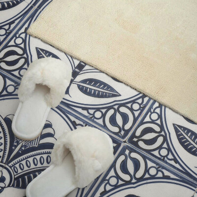 Vinyl wandbekleding Plantentekening in keramiek