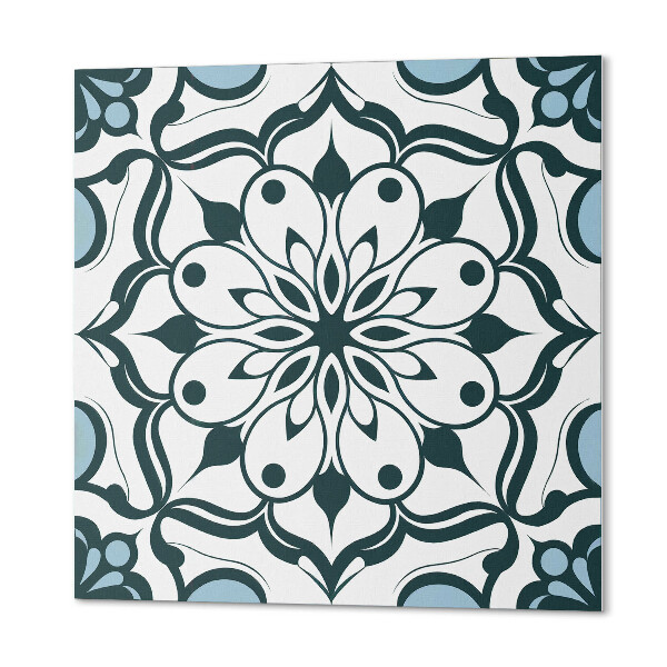 Wandbekleding vinyl Mandala met een bloemenpatroon