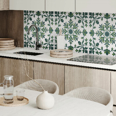 Pvc wandpaneel Decoratief plantenpatroon met ornamenten