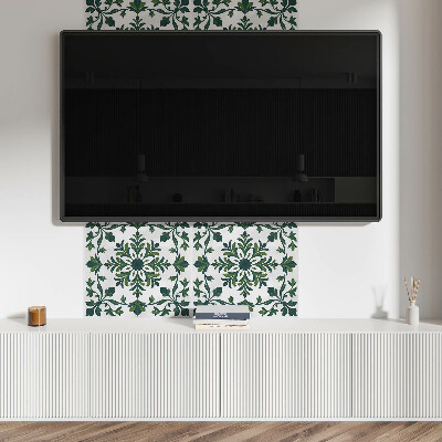 Pvc wandpaneel Decoratief plantenpatroon met ornamenten