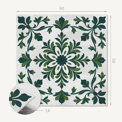 Pvc wandpaneel Decoratief plantenpatroon met ornamenten