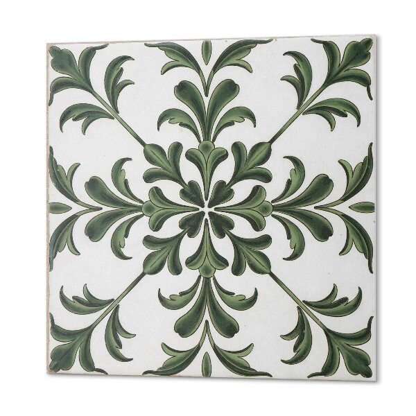 Vinyl wandbekleding Groen design op tegels