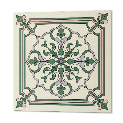 Vinyl wandbekleding Decoratief patroon met bloemen