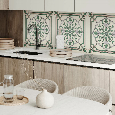 Vinyl wandbekleding Decoratief patroon met bloemen