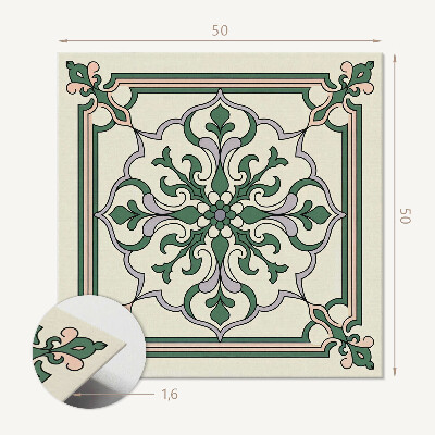 Vinyl wandbekleding Decoratief patroon met bloemen