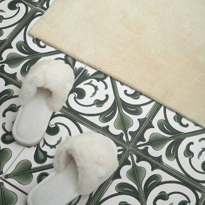 Wandbekleding vinyl Stijlvol patroon met bloemendetails