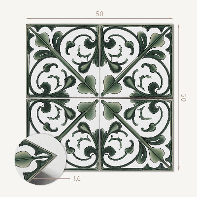 Wandbekleding vinyl Stijlvol patroon met bloemendetails