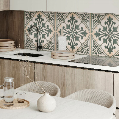 Pvc wandpaneel Plantvormen in een vierkante opstelling