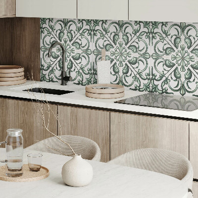 Wandbekleding vinyl Plantenharmonie in een symmetrisch ontwerp