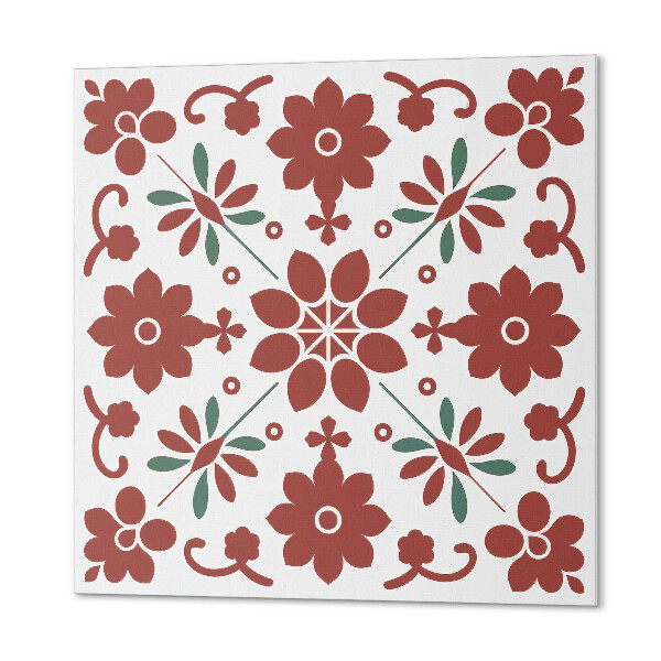 Pvc wandpaneel Bloemen omgeven door bladeren