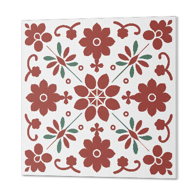 Pvc wandpaneel Bloemen omgeven door bladeren