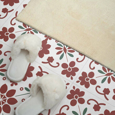 Pvc wandpaneel Bloemen omgeven door bladeren