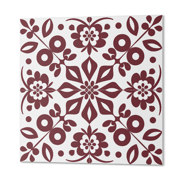 Wandbekleding vinyl Plantenontwerp met bloemen en bladeren