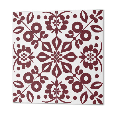 Wandbekleding vinyl Plantenontwerp met bloemen en bladeren