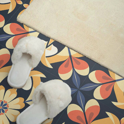 Vinyl wandbekleding Mandala-motief met een bloemenpatroon