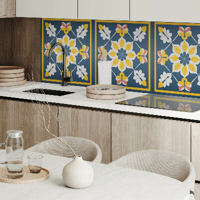 Pvc wandpaneel Bloemen in perfecte symmetrie