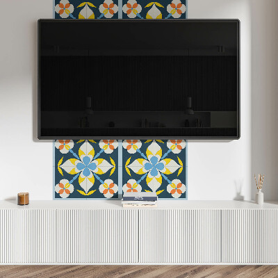 Vinyl wandbekleding Bloemenpatroon