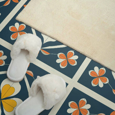 Wandbekleding vinyl Harmonie van bloemen in een symmetrische versie