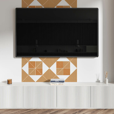 Wandbekleding vinyl Geometrisch patroon in verschillende kleuren