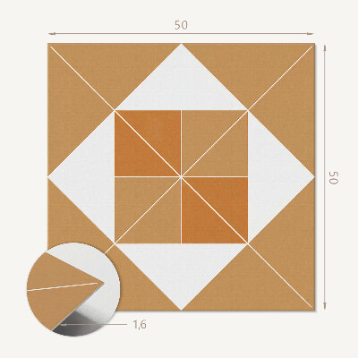 Wandbekleding vinyl Geometrisch patroon in verschillende kleuren