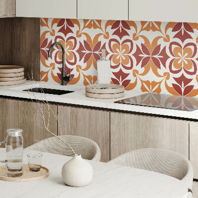 Wandbekleding vinyl Bloemmotief met bladeren en bloemen