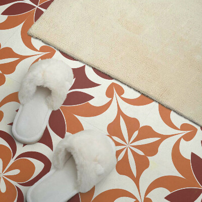 Wandbekleding vinyl Bloemmotief met bladeren en bloemen