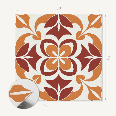 Wandbekleding vinyl Bloemmotief met bladeren en bloemen