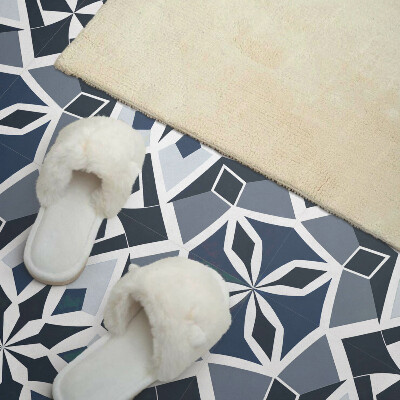 Pvc wandpaneel Modern bloemenmotief met geometrie