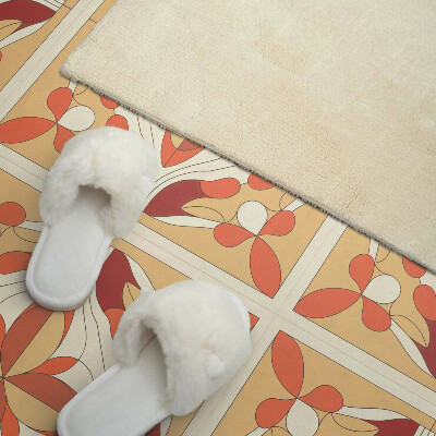 Pvc wandpaneel Artistiek bloemenpatroon in abstracte stijl