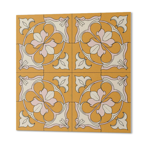 Wandbekleding vinyl Mozaïekstijl bloemen