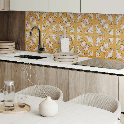 Wandbekleding vinyl Mozaïekstijl bloemen