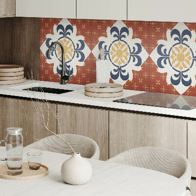 Pvc wandpaneel Bloemmotief met organische vormen