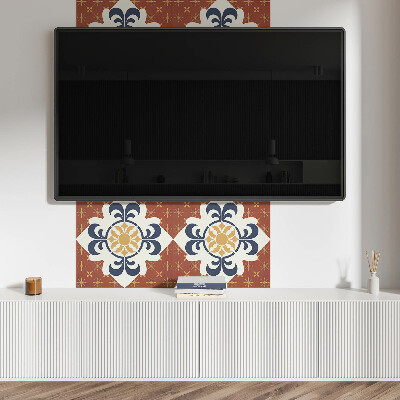 Pvc wandpaneel Bloemmotief met organische vormen