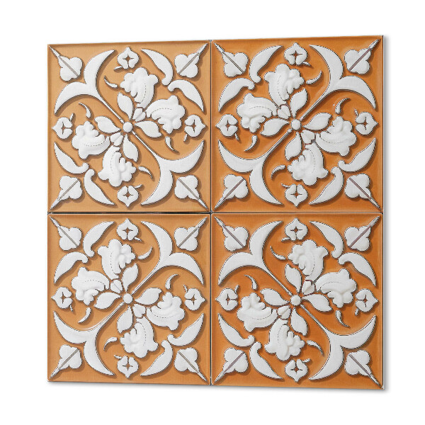 Vinyl wandbekleding Bloemenaccenten in een modern design