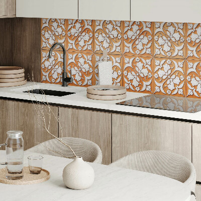 Vinyl wandbekleding Bloemenaccenten in een modern design