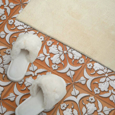 Vinyl wandbekleding Bloemenaccenten in een modern design