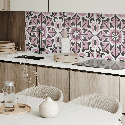 Wandbekleding vinyl Harmonie van planten in een symmetrisch patroon