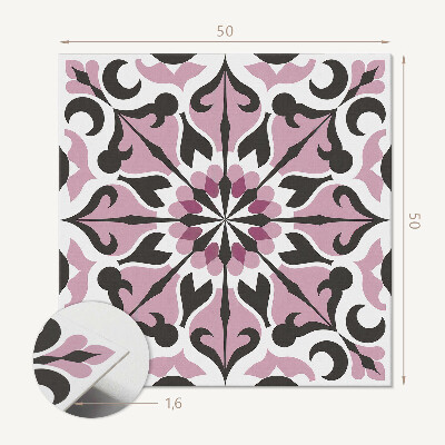 Wandbekleding vinyl Harmonie van planten in een symmetrisch patroon